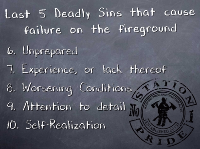 second 5 deadly sins